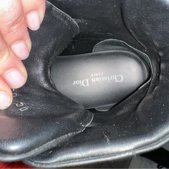 Dior calfskin and suede high top sneakers black size 39.5 - Picture 4 of 7